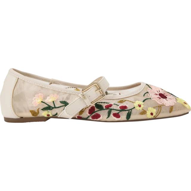 KG Kurt Geiger Nina Mesh Ballet Shoes, White/Multi