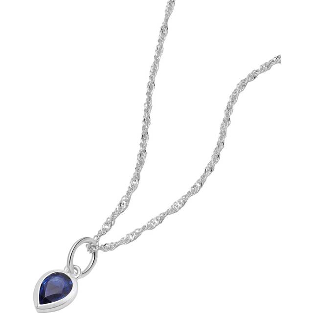 Daisy London Birthstone Pendant Necklace, Silver