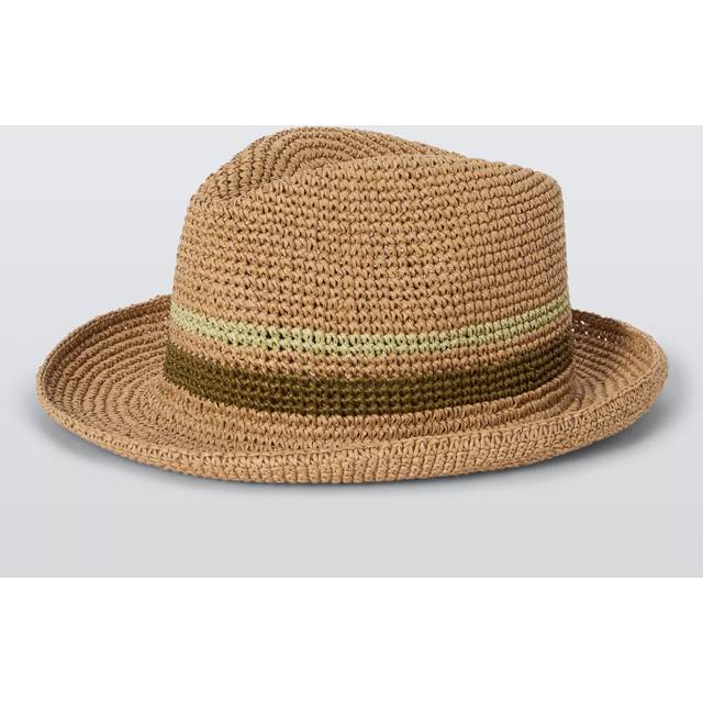 John Lewis Paper Braid Trilby Hat, Natural Multi