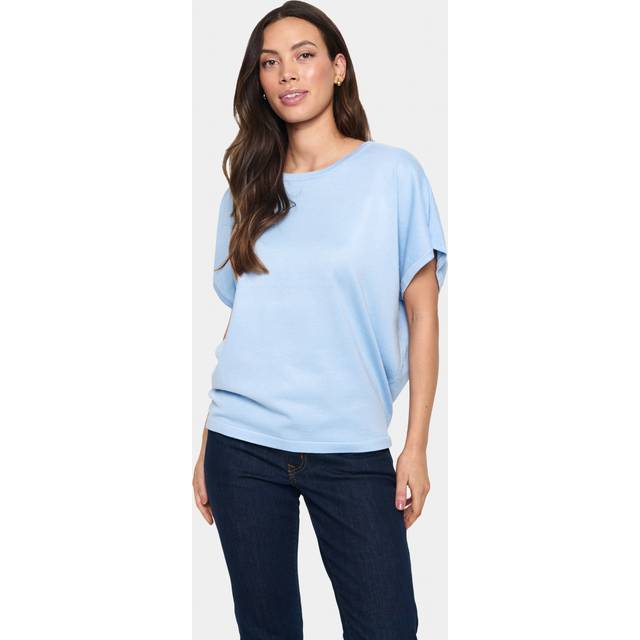Saint Tropez Mila Short Sleeve Round Neck Top