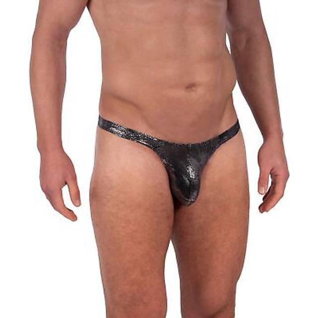 Manstore Mens Underwear Thong Brief Enhancing Pouch Silver M2323 Tower String