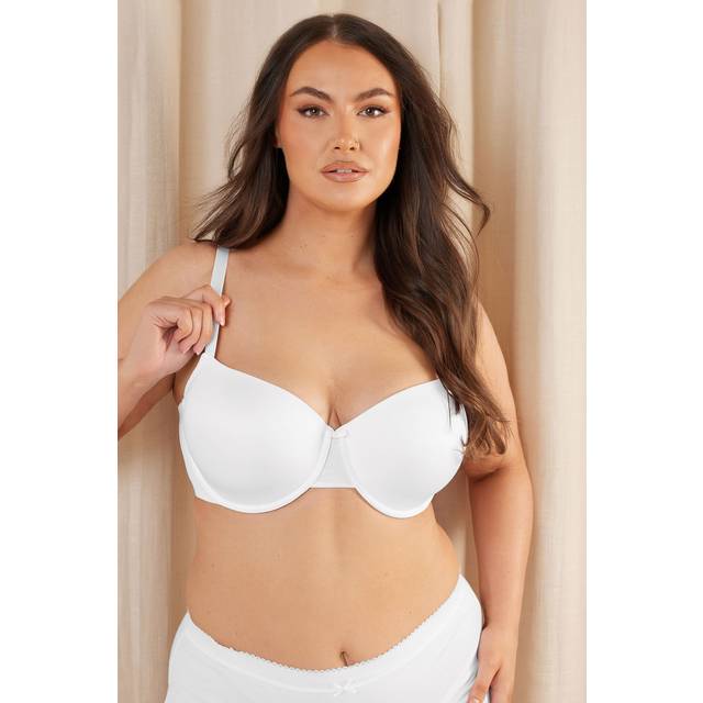 Yours Curve White Moulded Underwired New Tshirt Bra - 42E