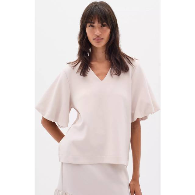 InWear, Topp, Dam, XL, Polyester, Ballongärm T-shirt Topp Haze - beige (XL)
