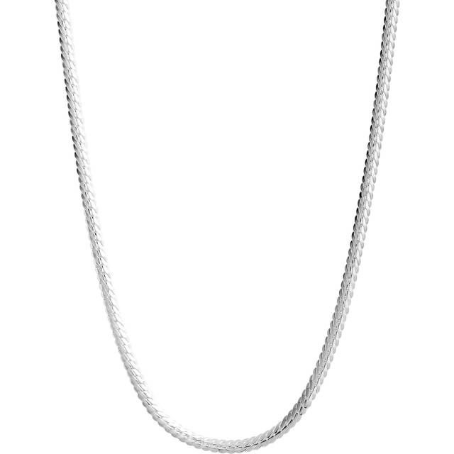 Simply Silver Simply Silver Sterling Silver 925 Flat Herringbone Necklace