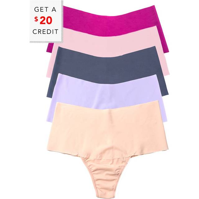 Hanky Panky Set Of 5 Breathe High-Rise Thong