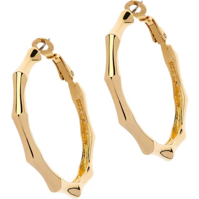 Melissa Odabash Bamboo Hoop Earrings, Gold