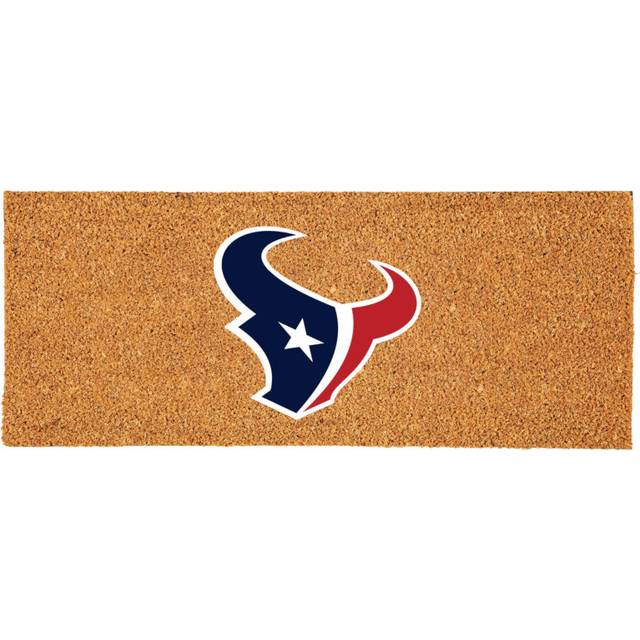 Team Sports America NFL Houston Texans Coir Doormat  Official Full Color Team Logo  Extra Large Front Door Mat  Outdoor Indoor Entrance Rug  Non-Slip