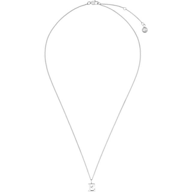 Luxe Initial Waterproof Necklace Giftbox, Silver