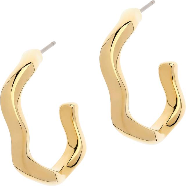 Melissa Odabash Wave Hoop Earrings, Gold