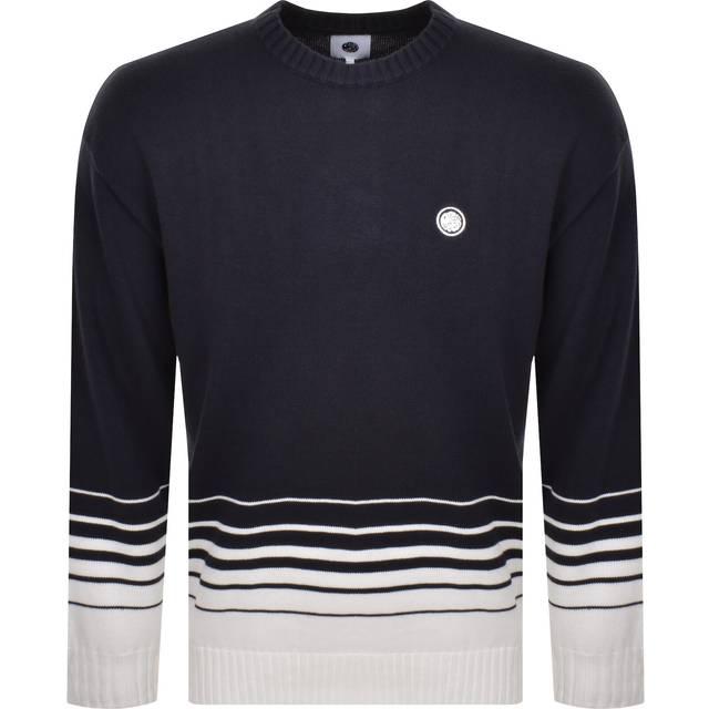 Pretty Green Gradient Knit Jumper Navy