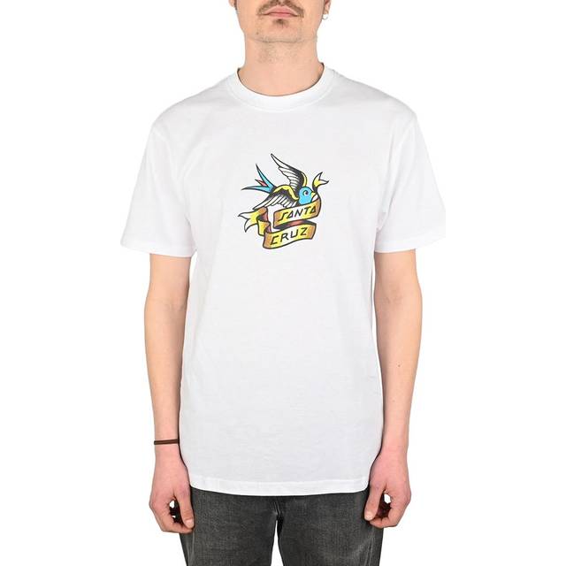 Santa Cruz Sommer Sparrow Front S/S T-Shirt - White -  M