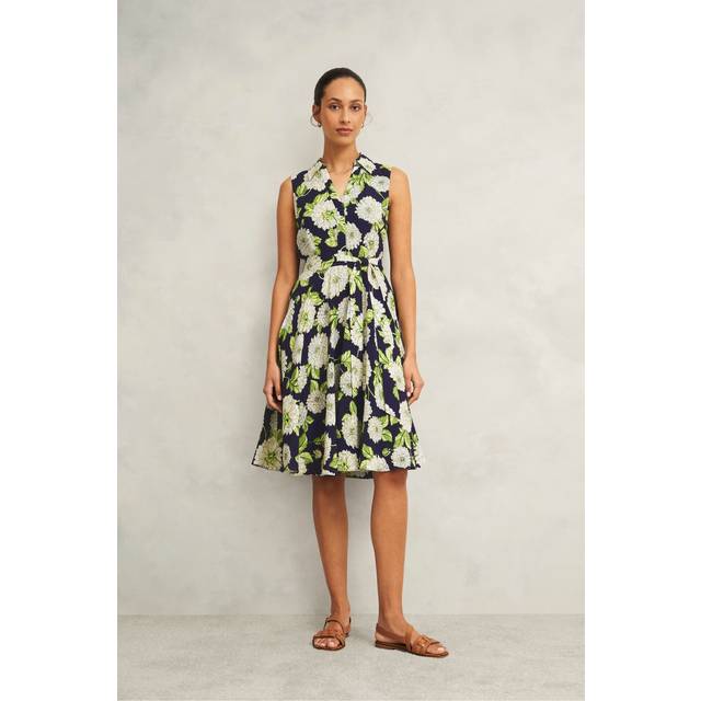 Hobbs Bea Floral Dress, Navy/Multi