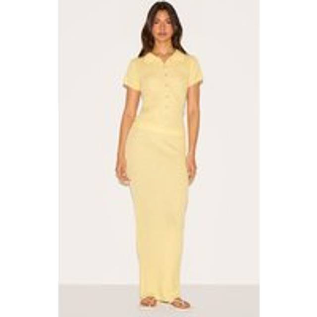 Lemon Filagree Maxi Skirt, Lemon
