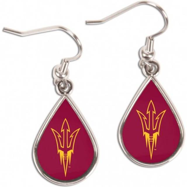 Arizona State Sun Devils Earrings Tear Drop Style