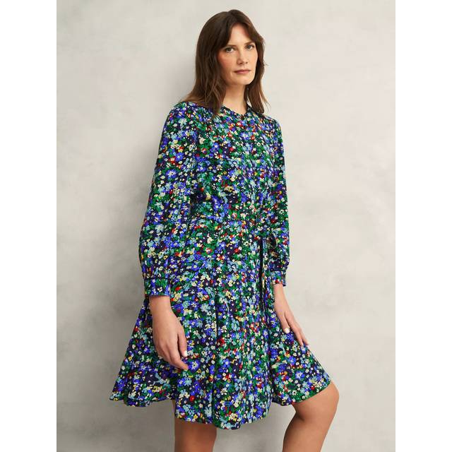 Hobbs Isadora Floral Mini Dress, Multi
