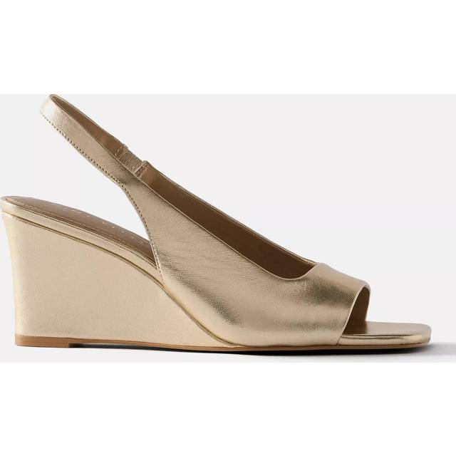 Mint Velvet Sasha Leather Wedge Heel Sandals