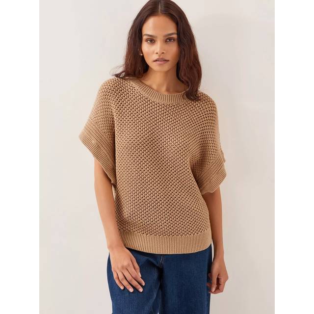 Monsoon Sia Slouch Jumper, Toffee
