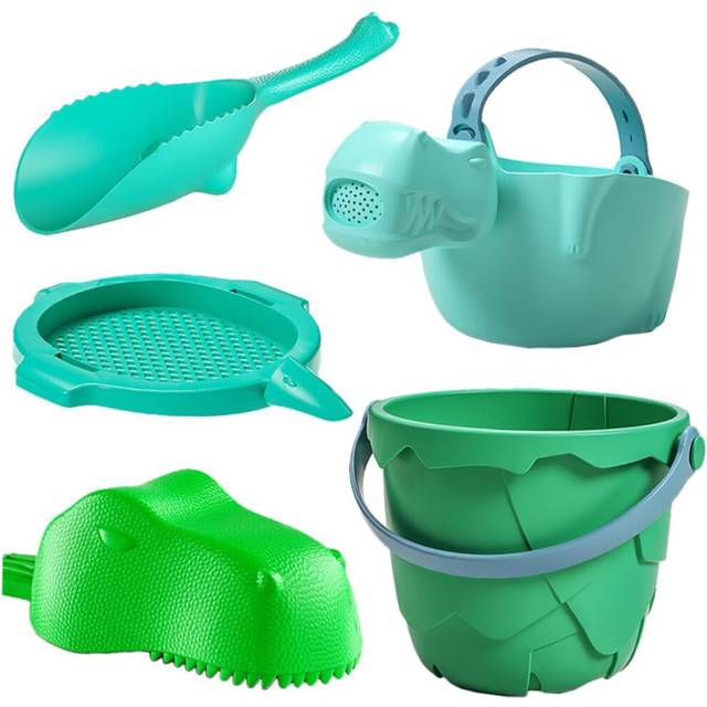 1Set Dinosaur Themed Sand Bucket for Summer Beach for Outdoor Play and Creative Sandcastle Building