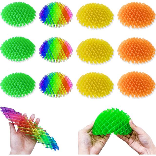 12 Packs Fidget Worm Toy  Worm Fidget Toy  Cute Worm Shaped Ornament  Resistance Fidget Toys Adults Stress Anxiety Relief Toys  Christmas Birthday Val