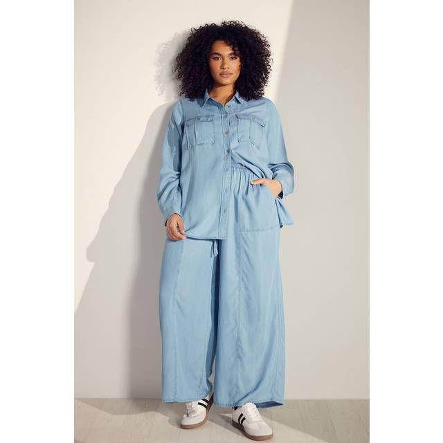 Lyocell Denim Shirt - Light Blue - 20
