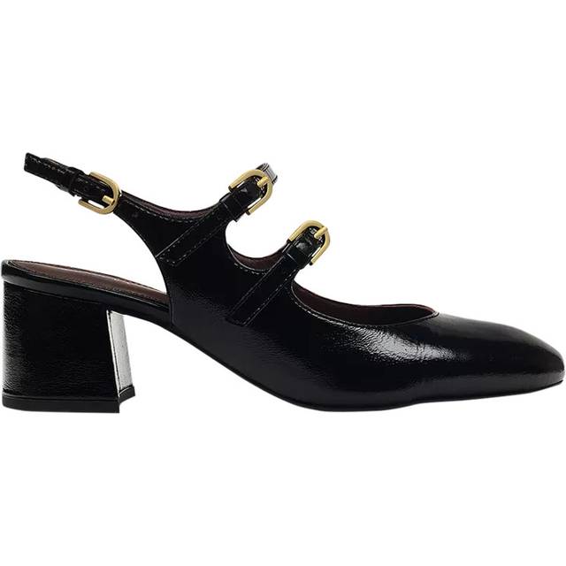 Radley Artillery Lane Leather Block Heeled Mary Janes