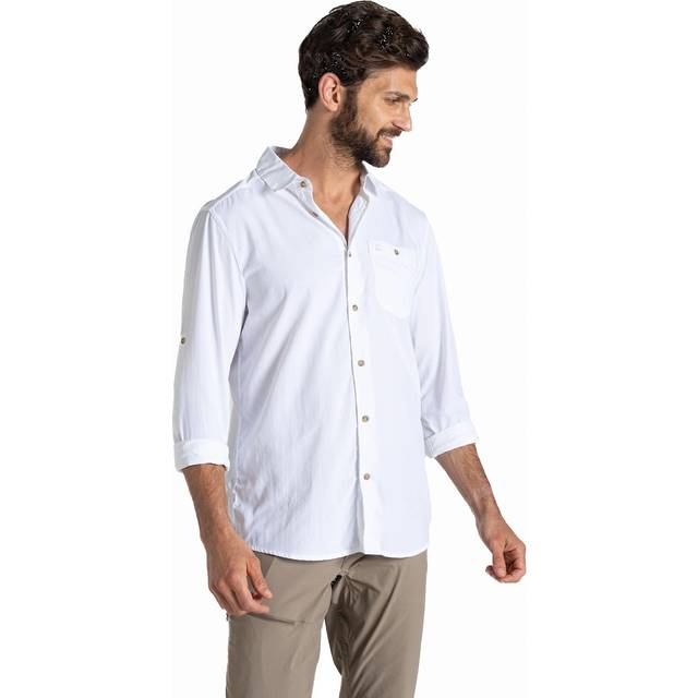 (XXL, White) Craghoppers Mens Nuoro II Nosilife Shirt
