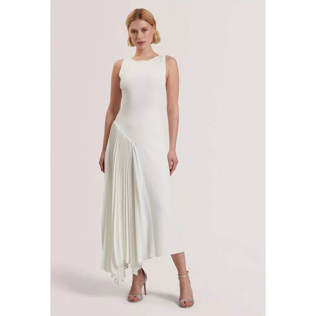Ted Baker Azzina Knit Slash Neck Dress, White