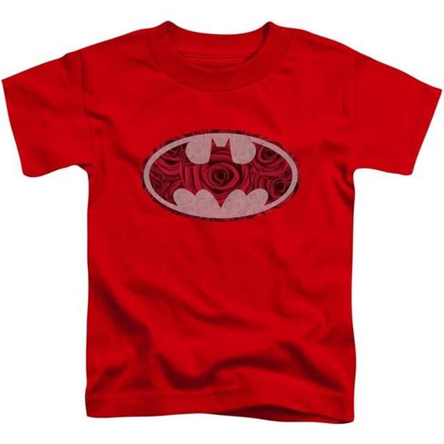 Trevco Sportswear BM2628-TT-3 Batman Rosey Signal Toddler Short Sleeve T-Shirt, Red - Large 4T
