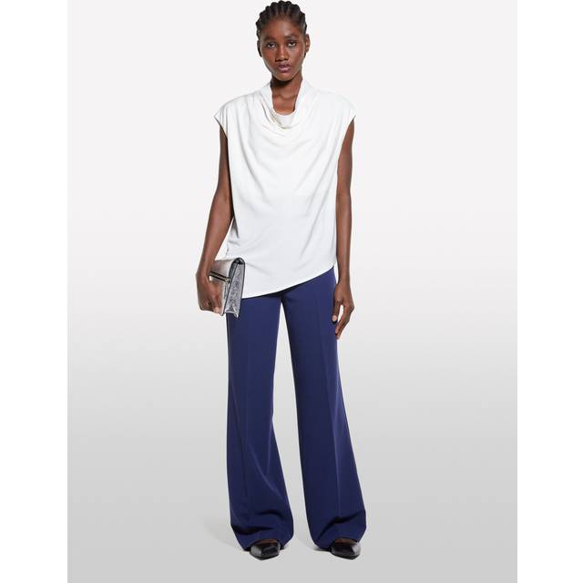 SISLEY Draped Sleeveless Asymmetric Top