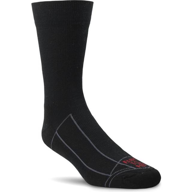 Farm to Feet Unisex Greensboro Multisport Merino Wool 3/4 Crew Socks  Black/Black  Medium