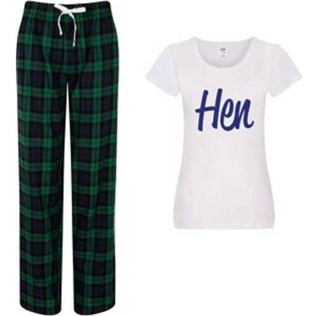 Hen Pyjama Set - Green - L