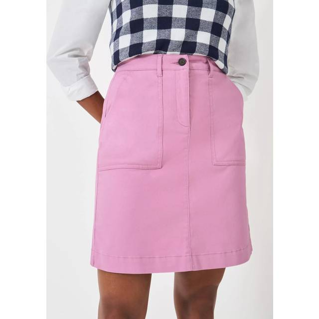 Crew Clothing Chino Mini Skirt, Light Pink