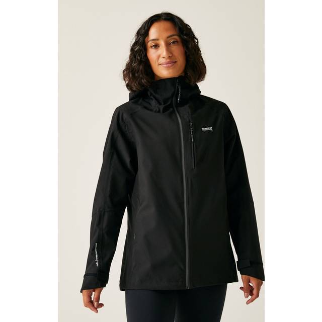 Regatta Womens Birchdale II Waterproof Jacket: Black/Seal Grey: 10 Siz