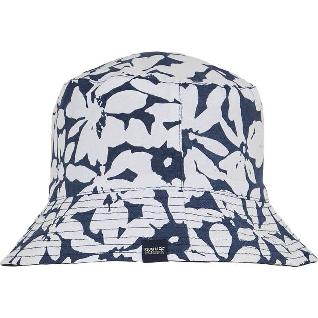 (M-L, Navy) Regatta Womens/Ladies Abstract Floral Reversible Bucket Hat