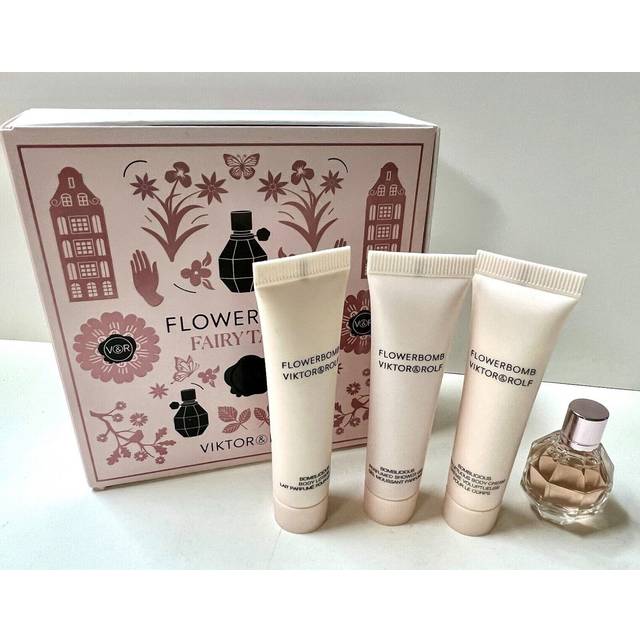 Viktor & rolf flowerbomb 7ml 4pc mini discovery gift set. comes boxed