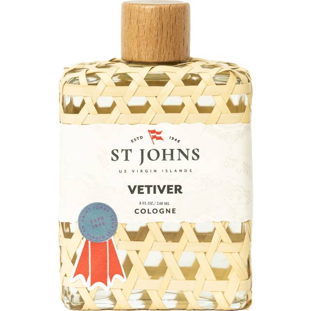 St Johns Classic Vetiver Cologne | New Virgin Islands Inspired Fresh Cologne Scent | Sophisticated Cologne Fragrance for Men (8 oz)