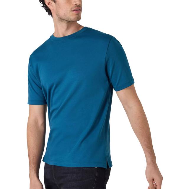 Oliver Sweeney Men's Crew Neck Palmela T-Shirt - Blue - Size: 38/Regular