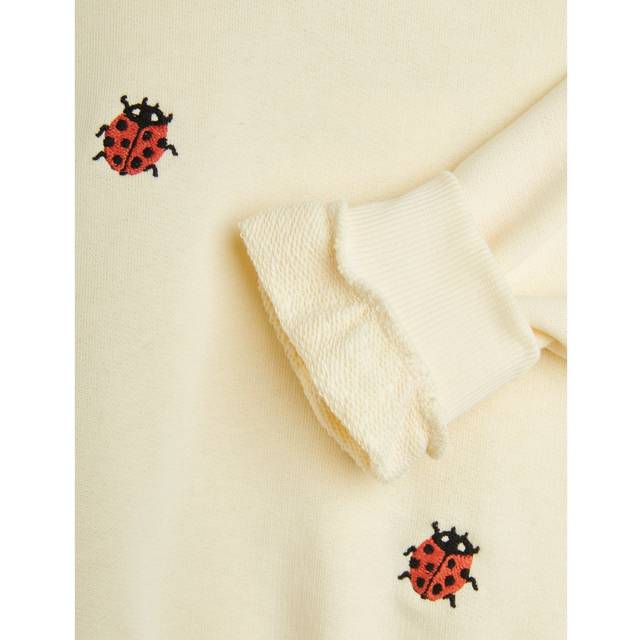 Mini Rodini Ladybugs Emb Lace Sweatshirt Offwhite |  | 140/146 cm