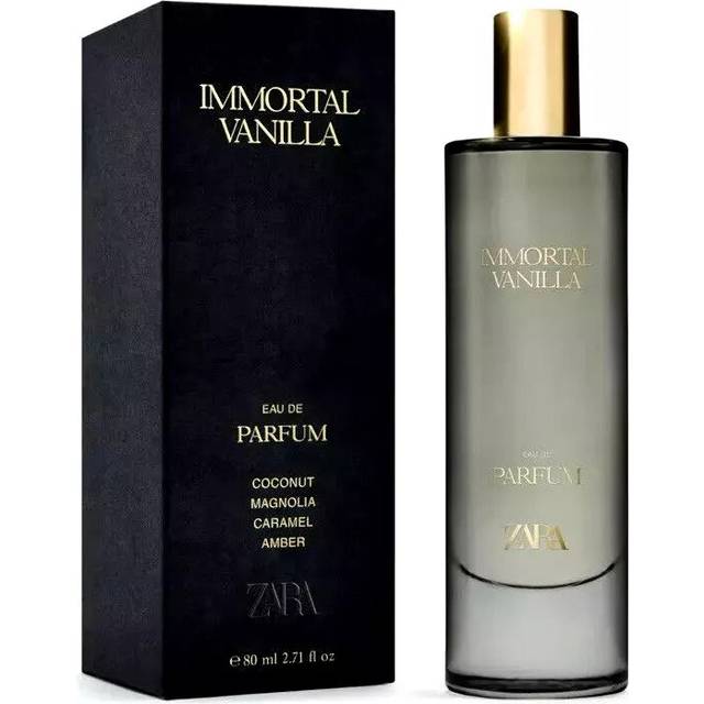Zara immortal vanilla 80ml limited edition edp woman perfume fragrance 2.71 oz