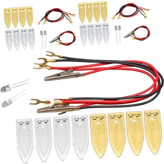 Fruit Battery Science Experiment Kit 3 Sets Teaching Toy Electrode Strips Kids Lab Experiment Sets