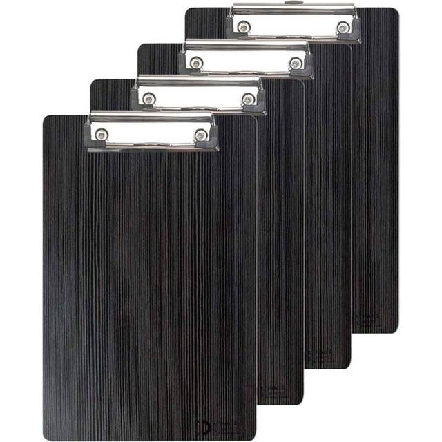 Oak-Pine A5 Size Memo Clipboards - 9 x 6.1 inches Premium Wood Grain Small File Clipboards Low Profile Clip Rounded Corners and Hanging Hole Design fo