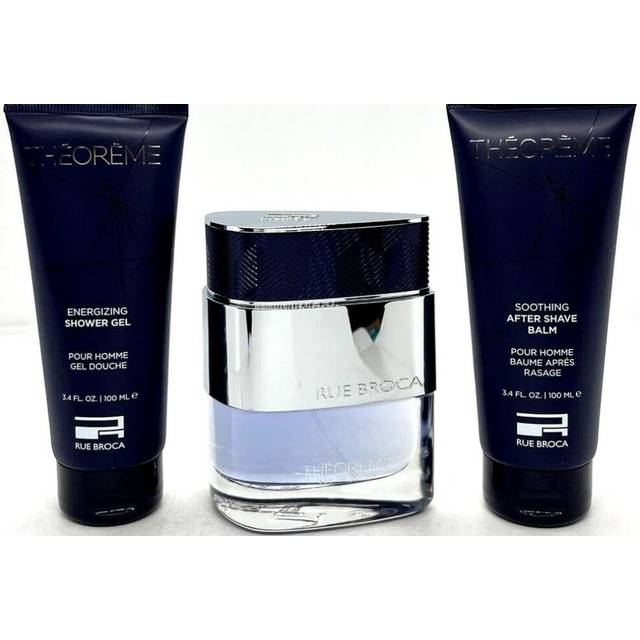 Afnan Rue Broca Theoreme Homme 3-Piece Set for Men  (3.0 Oz Eau De Parfum Spray + 3.4 Oz Body Lotion + 3.4 Oz Shower Gel)