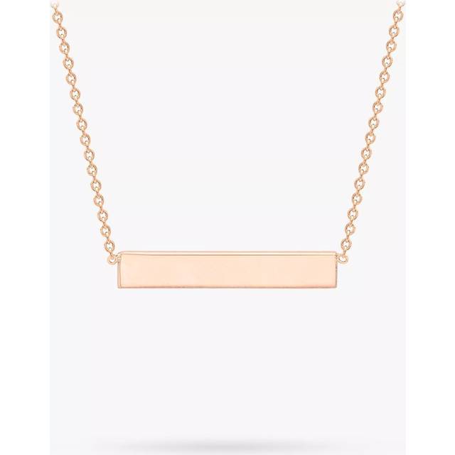 Rose Plated Horizontal-Bar Necklace - Rose - One Size - Golden Moments