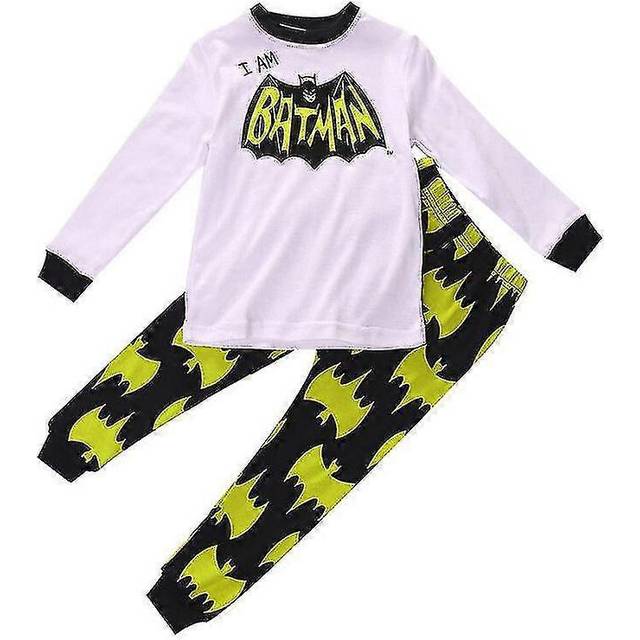(3 Years, Red Grey Spiderman) Kids Boys Girls Spiderman Superman Casual Long Sleeve Nightwear Pajamas Set Outfit Loungewear