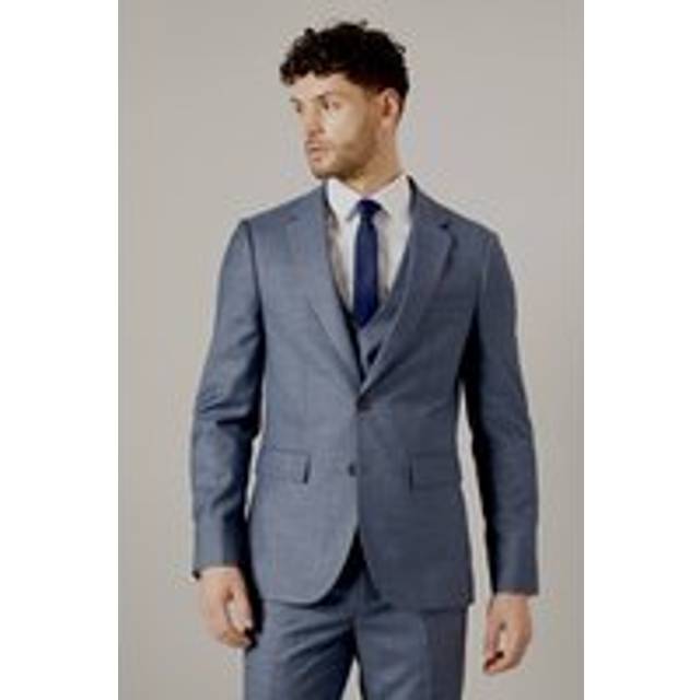 Burton blue suit jacket mens smart suits