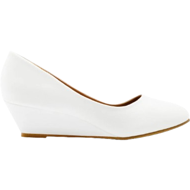 Where's That From Womens Kieran Platform Low Wedge Mid Heel Court Shoes - Sky Blue - Size UK 8