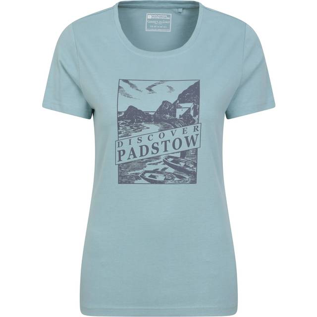 Mountain Warehouse Womens Discover Padstow Printed T-Shirt - Blue - 18