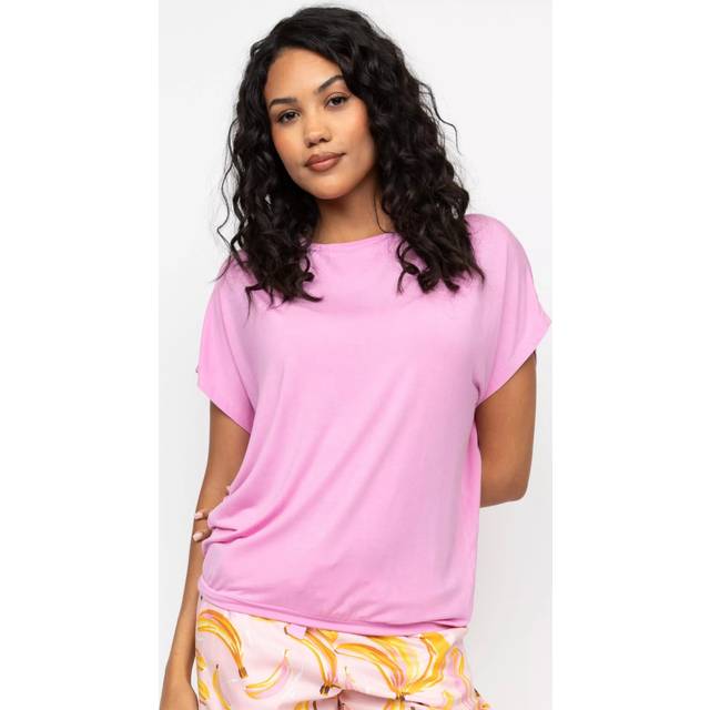 Cyberjammies Betsy Slouch Jersey Pyjama Top - Light Pink Mix - S - 10