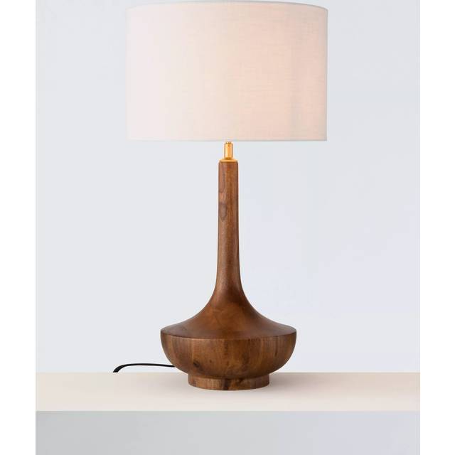 John Lewis Tall Mango Wood Table Lamp