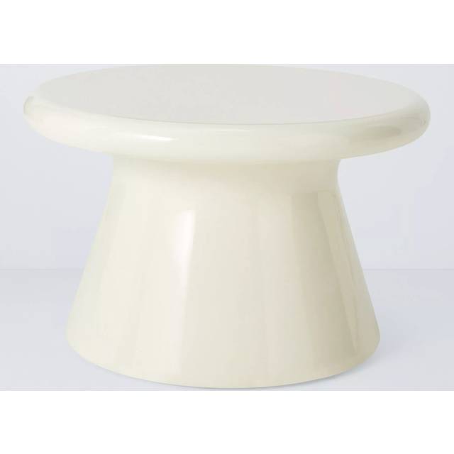 John Lewis Round Garden Coffee Table, Cream